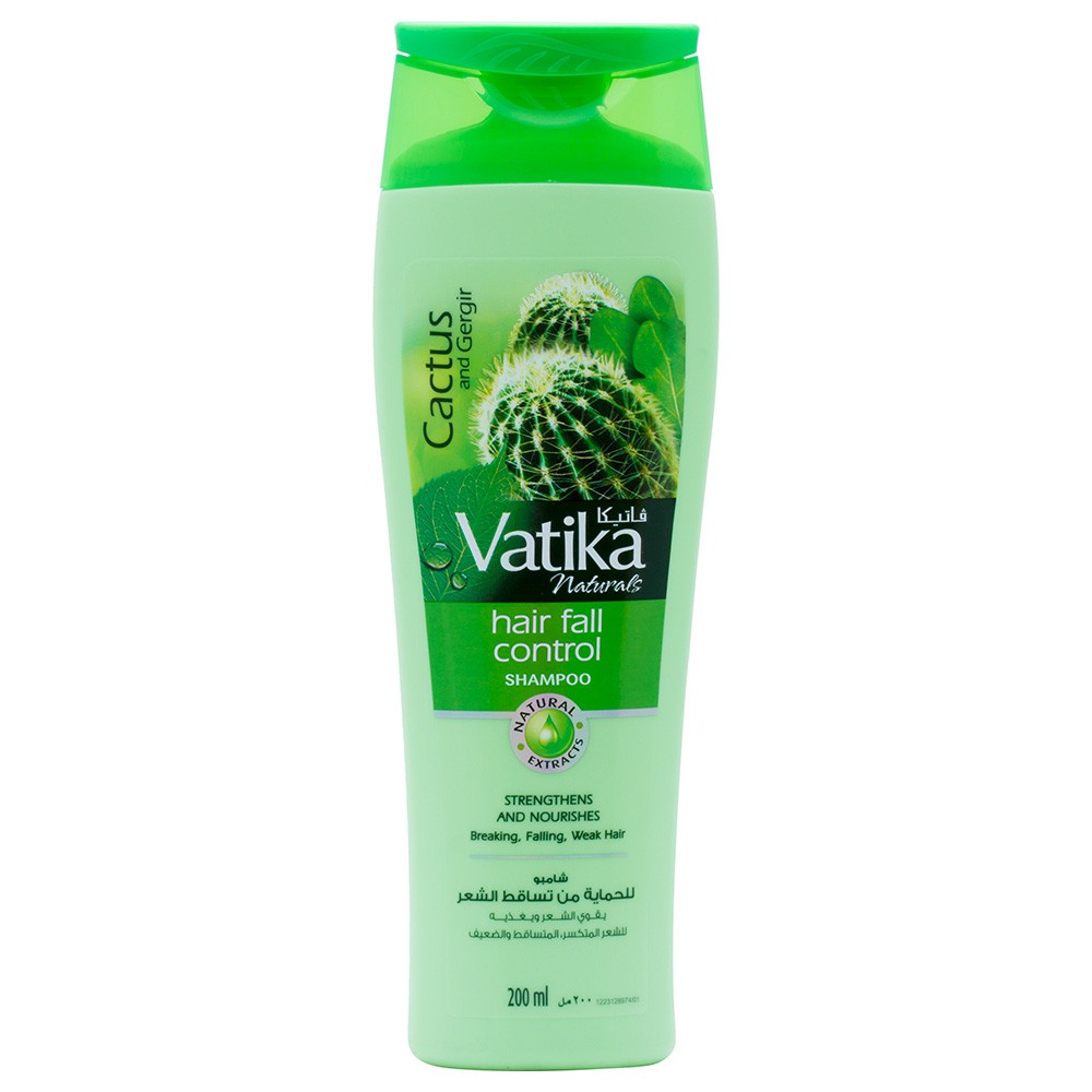 Dầu gội Vatika Naturals Hair Fall Control Shampoo ngăn ngừa tóc gãy rụng, kích thích mọc tóc con