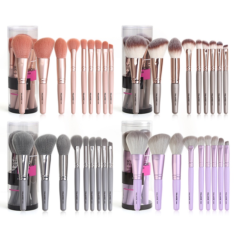 Set 9 Cọ Trang Điểm Lông Mềm Kèm Hộp Đựng