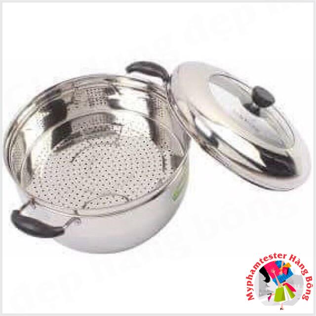 Nồi luộc gà hấp sôi tặng lồng hấp 5 cỡ hàn quốc