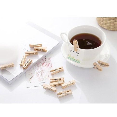 Kẹp gỗ DIY handmade dùng để kẹp hình ảnh trang trí - MyNa Mart