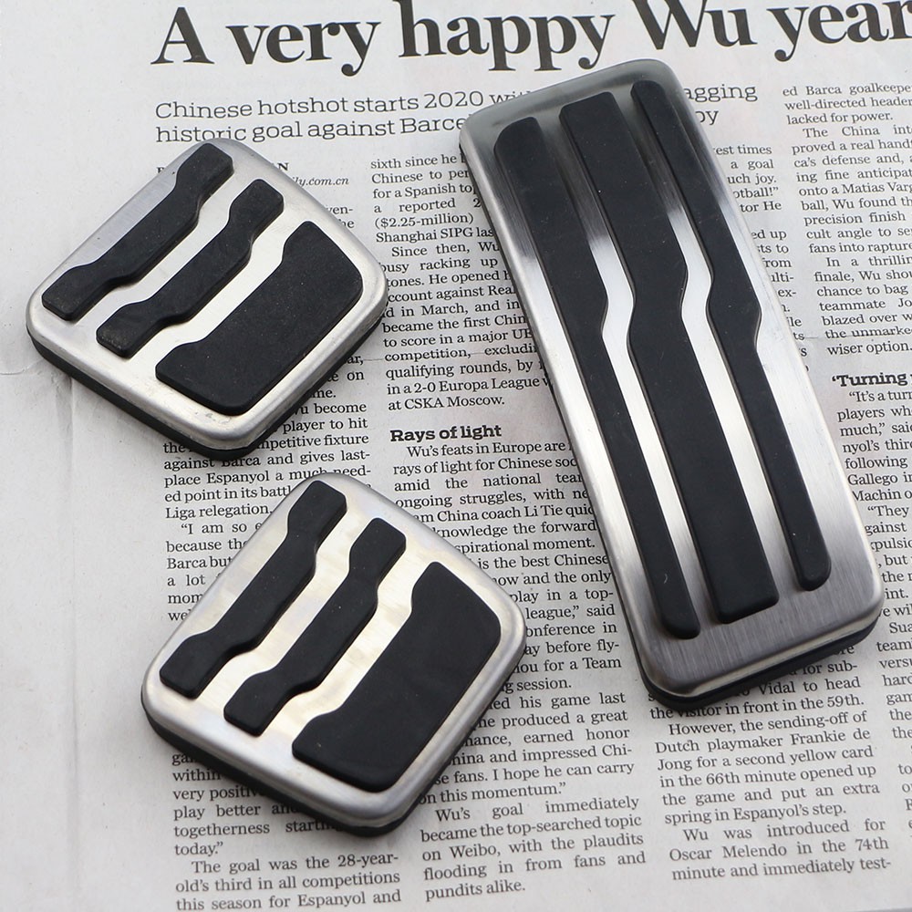 CAR Acclerator Pedal Gas Clutch Brake Pads Cover Stainless Steel for Ford Everest Ranger 2016-2021+ AT/MT