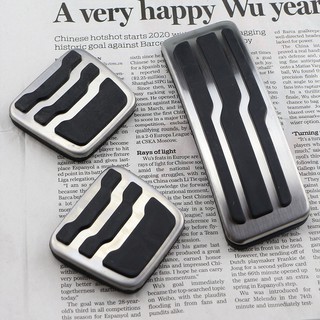 CAR Acclerator Pedal Gas Clutch Brake Pads Cover Stainless Steel for  Ford Everest Ranger 2016-2021+ AT/MT