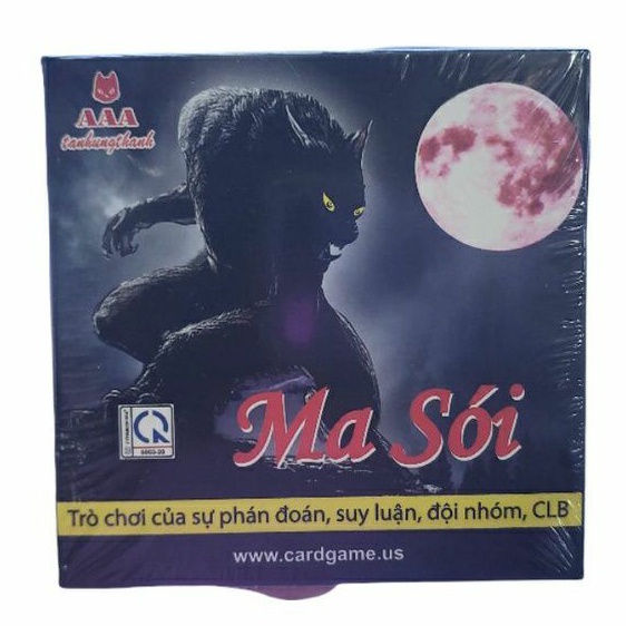 Bài Ma Sói giấy cứng phiên bản Việt hóa - Boardgame Ma Sói Liên Hiệp Thành