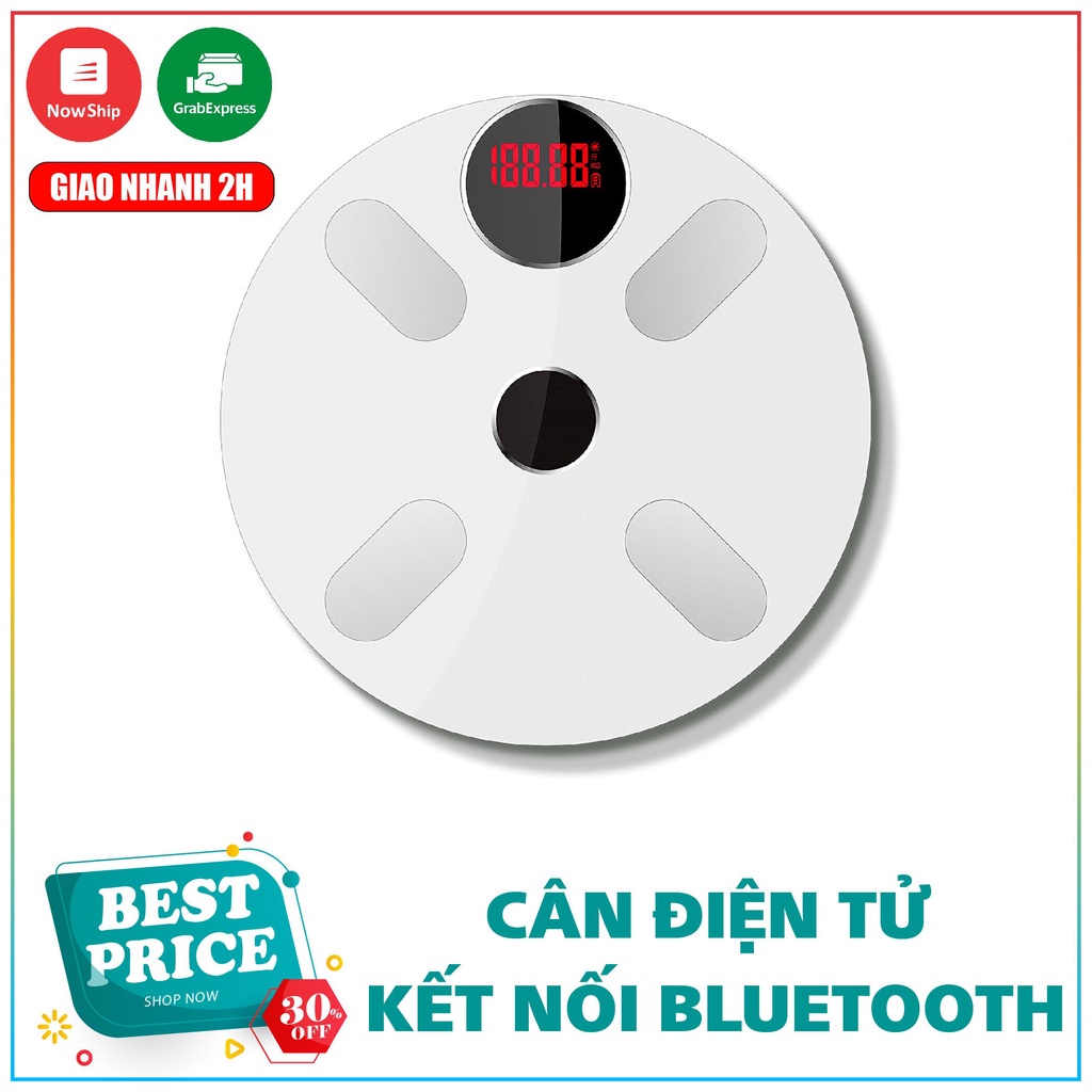 Cân Điện Tử Cân Sức Khỏe Kết Nối Bluetooth Phân tích số đo cơ thể Kiểm Soát Ăn Uống