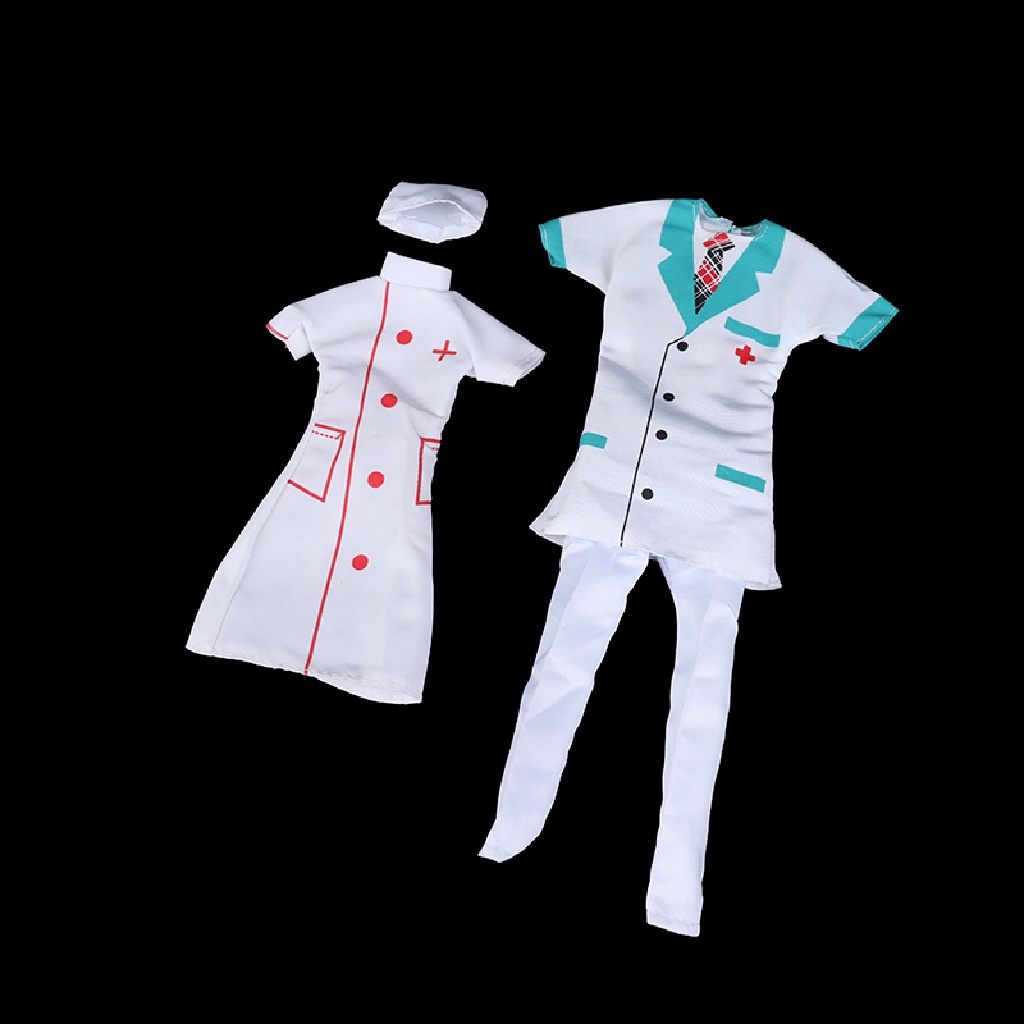 Set 2 Bộ Đồ Hóa Trang Bác Sĩ / Y Tá Cho Búp Bê