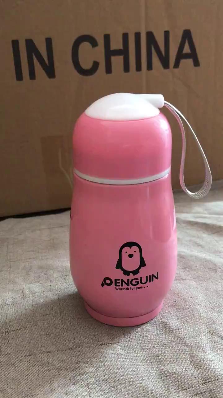 Bình nước thép không gỉ giữ nhiệt họa tiết chim cánh cụt dễ thương dành cho trẻ em | BigBuy360 - bigbuy360.vn