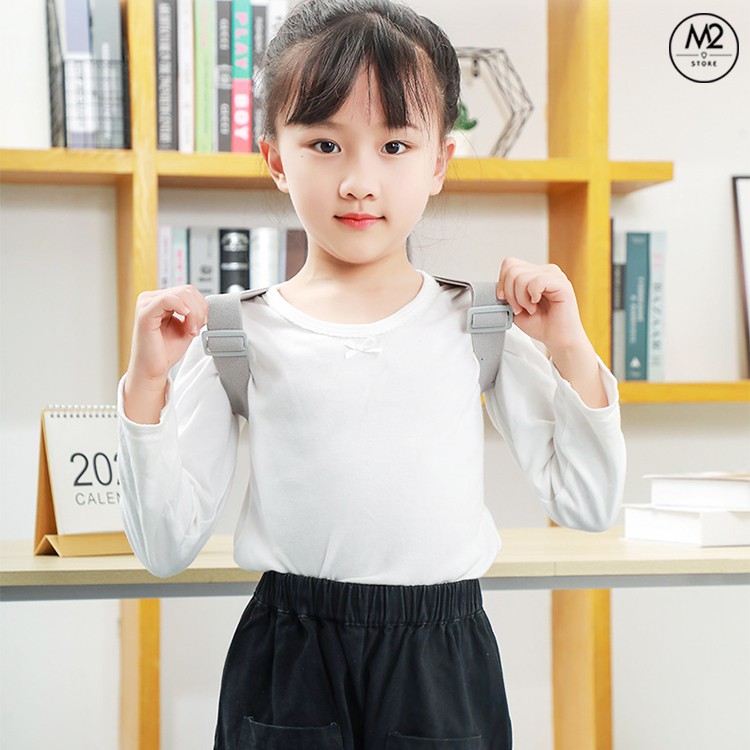 Đai chống gù lưng điện tử {LOẠI TỐT} thông minh cho trẻ em, bé trai bé gái báo rung công nghệ Nhật Bản XIMO DCGL02