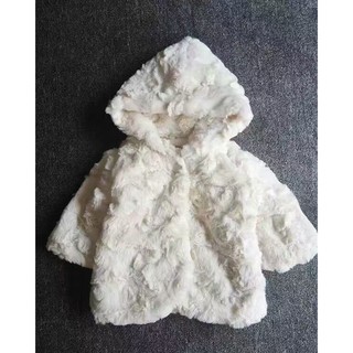 Áo khoác lông cừu bé gái