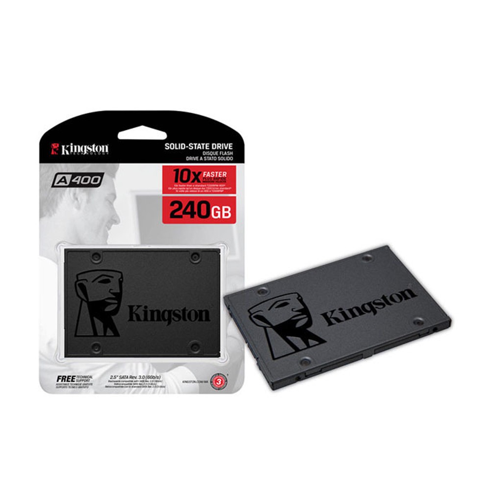 Ổ cứng SSD Kingston A400 240GB 2.5 inch SATA3 (Đọc 500MB/s - Ghi 450MB/s) chính hãng