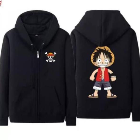 RẺ VÔ ĐỊCH Áo Khoác Nỉ Ấm One Piece Mũ Rơm chất lượng