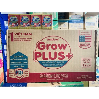Thùng sữa bột pha sẵn Nutifood Grow Plus+ 110ml (48 hộp)