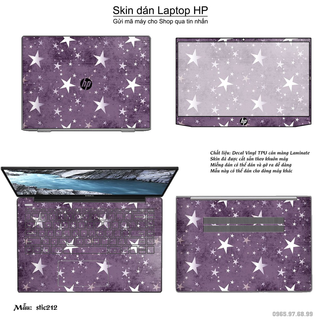 Skin dán Laptop HP in hình Hoa văn sticker _nhiều mẫu 34 (inbox mã máy cho Shop)