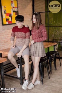 Combo áo len đơn và mũ len