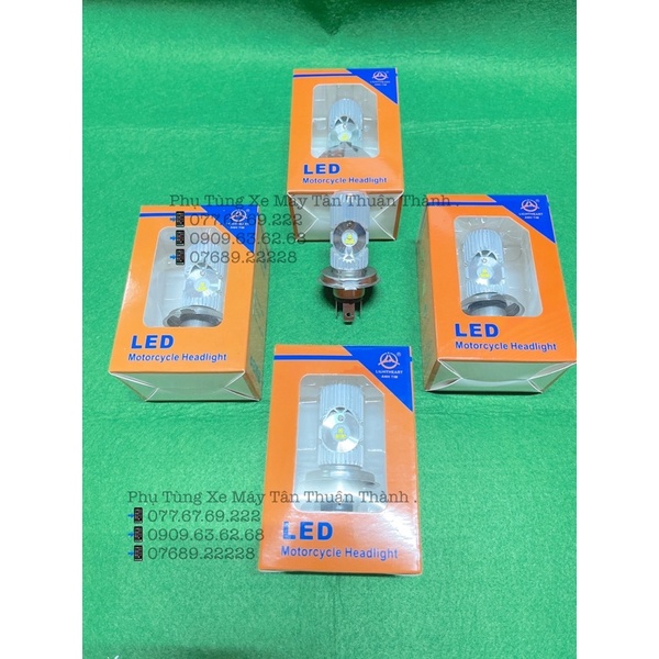 Bóng Led Bi Pha Dream, Wave , Exciter 135 đời đầu Sáng Trắng chân M5 / H4