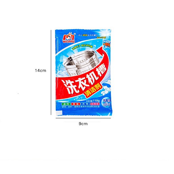 BỘT TẨY VỆ SINH MÁY GIẶT WOMU 110G