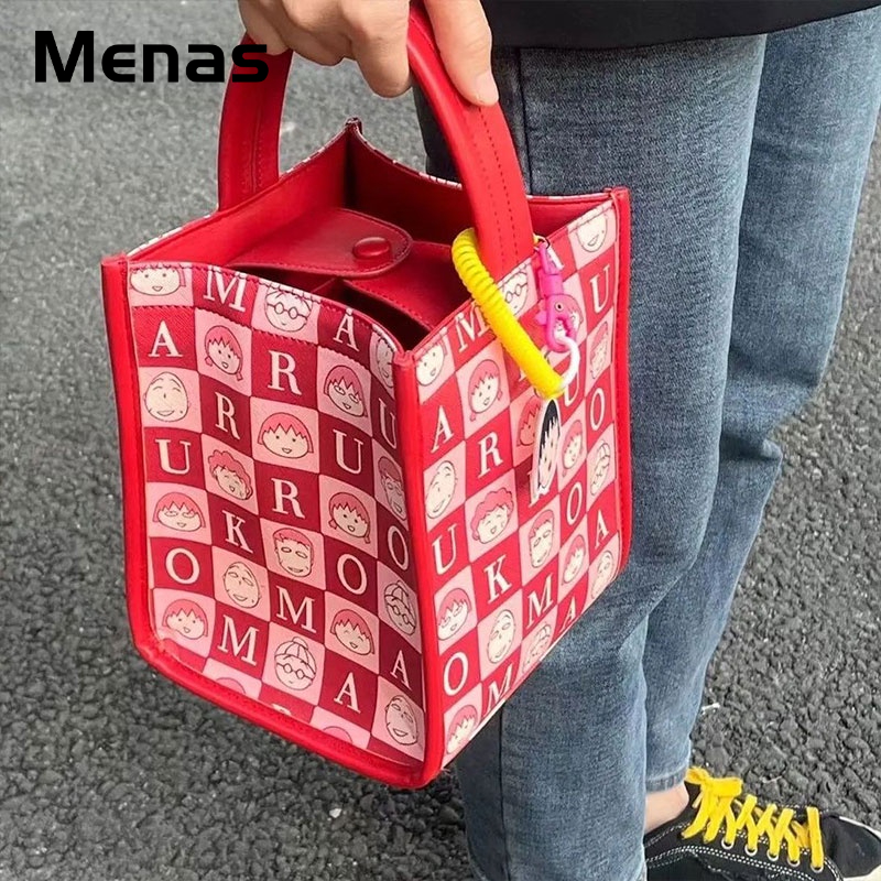 Menas Túi Xách Chống Thấm Nước In Họa Tiết Hoạt Hình Dễ Thương Dành Cho Đi Dã Ngoại