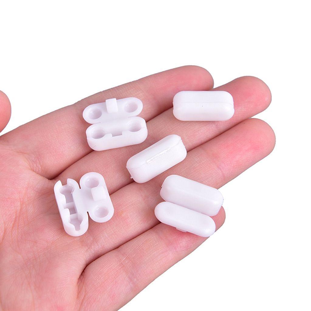 HARRIETT Phụ Kiện Rèm Cửa Bằng Nhựa Màu Trắng Chất Lượng Cao