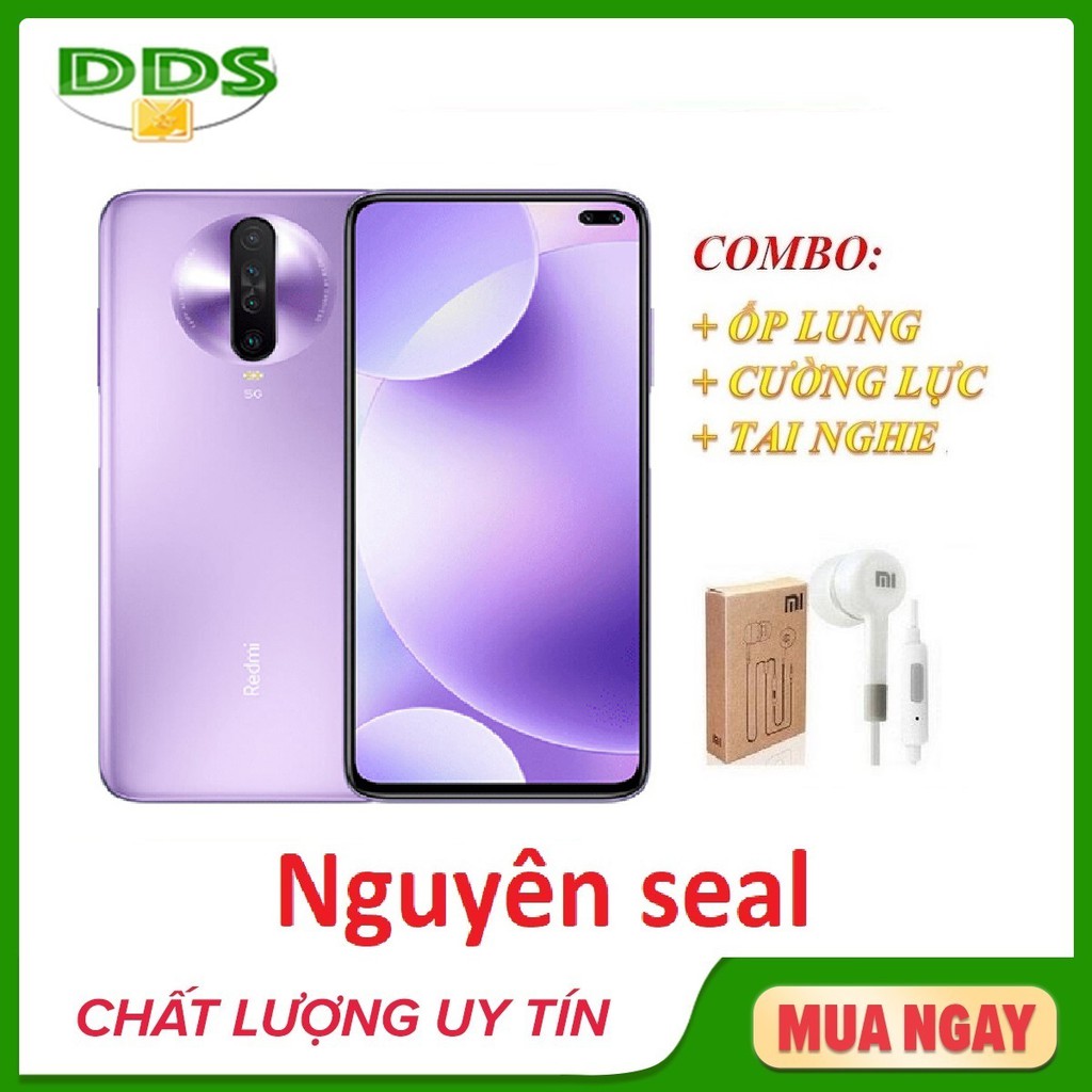 Combo điện thoại Xiaomi Redmi K30 5G ram 6GB + Tai nghe + Ốp lưng + Cường lực - Hàng nhập khẩu | BigBuy360 - bigbuy360.vn