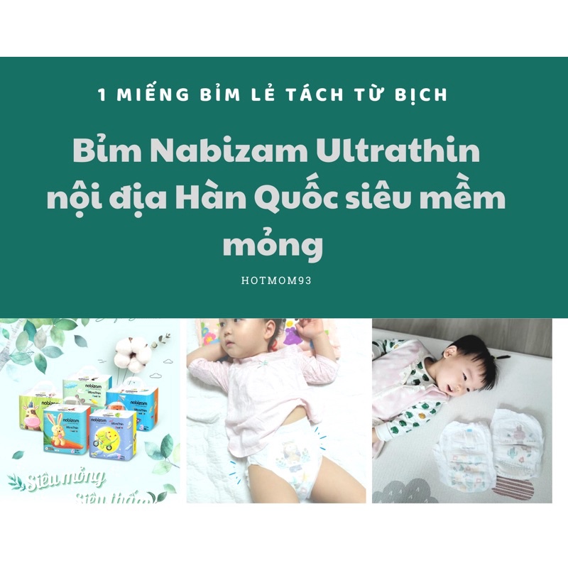 (TÁCH BỊCH) MIẾNG BỈM THỬ BỈM NABIZAM NỘI ĐỊA HÀN QUỐC S1/M1/L1/XL1/XXL1