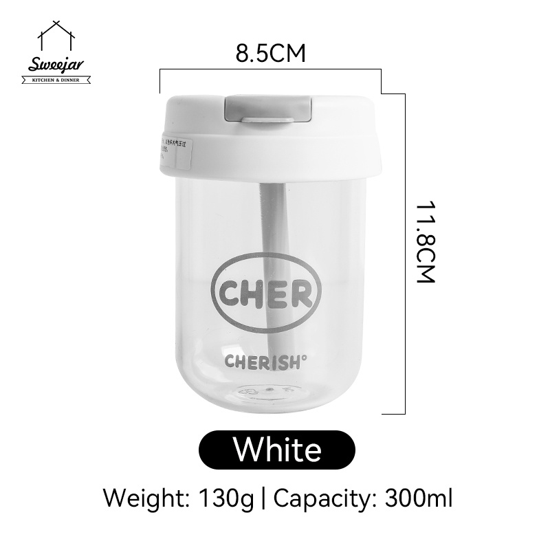 Cốc uống nước SWEEJAR bằng silicone PC chịu nhiệt tốt dung tích 300ml