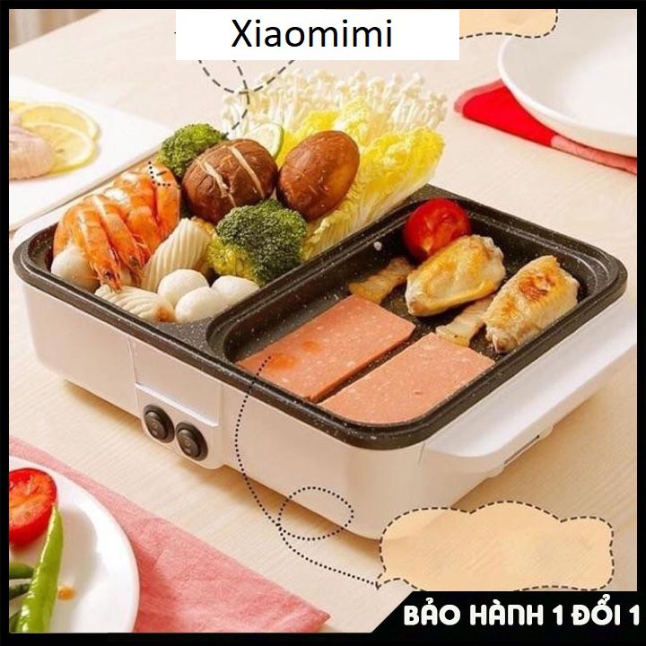 Nồi bếp lẩu nướng Hàn Quốc chống dính đa năng cao cấp XIAOMIMI SD833