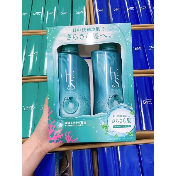 combo gội xả HS chống gàu, dưỡng tóc nội địa Nhật