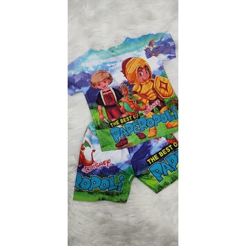 Bộ tay ngắn quần đùi thun lạnh thái cho bé trai/gái