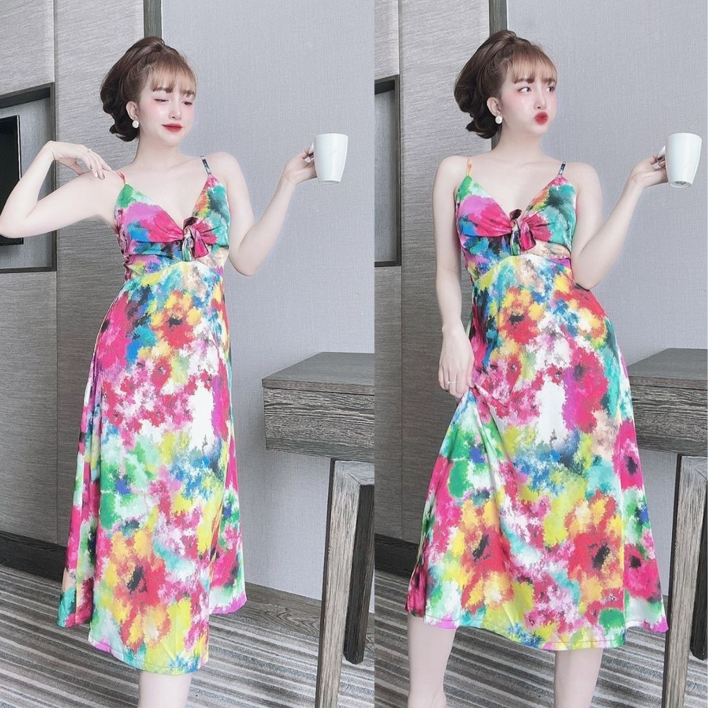 Váy ngủ sexy ❣️FREE SHIP❣️ Đầm ngủ sexy lụa Latin Chất Siêu Mát Dáng Siêu Xinh &lt; 60kg