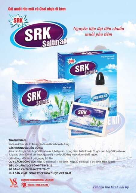 Bình rửa mũi SRK SALTMAX