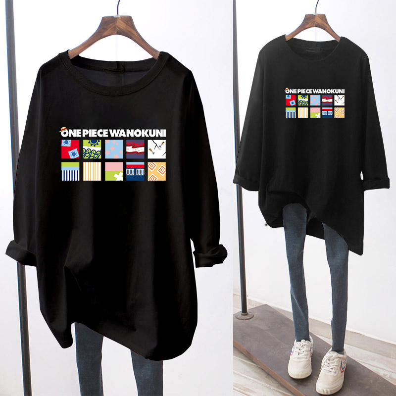 NRVP Áo Thun Nữ Cổ Tròn Dài Tay Size Lớn 5xl