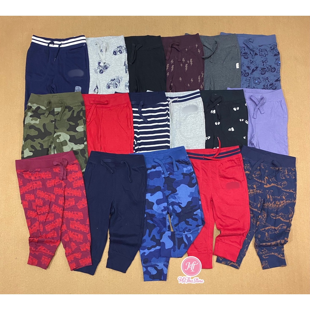 Jogger/ (10-19kg) Quần dài thun bo ống cho bé trai