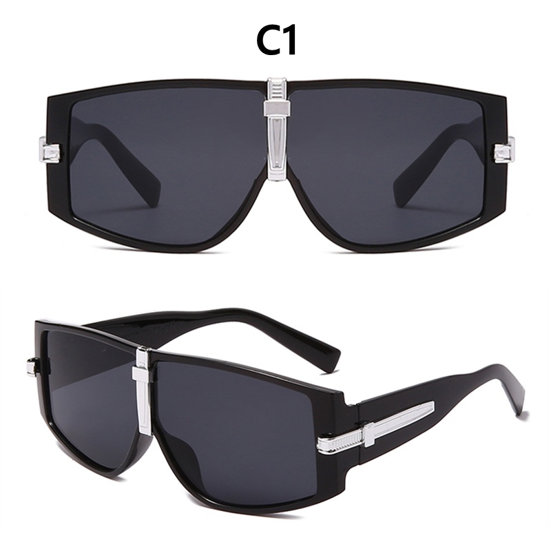 Kính mát gọng lớn chống gió thời trang retro Âu Mỹ dành cho nam và nữ