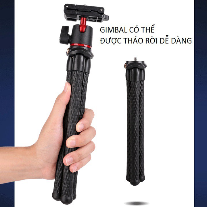 Chân Đế Gimbal Bạch Tuộc Cho Điện Thoại Và Máy Ảnh YT_138A - cao cấp