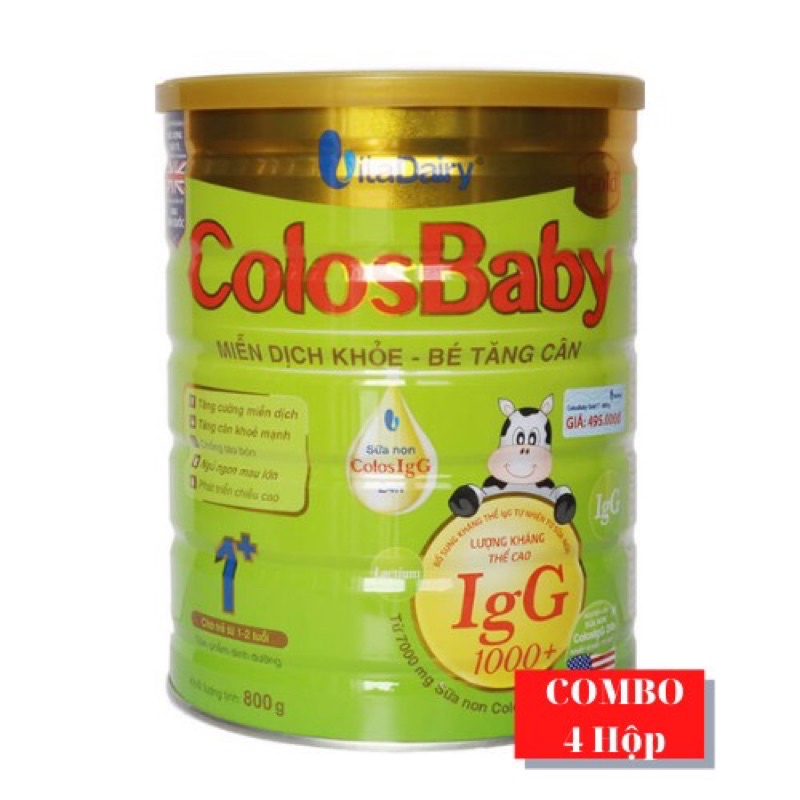 COMBO 4 lon Sữa Colosbaby Gold 1+ lon 800gr ( Date mới nhất)