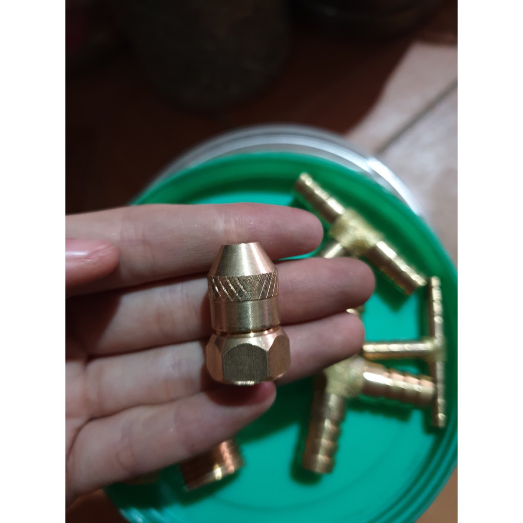 Vòi xịt điều chỉnh áp lực máy rửa xe, đầu đồng phun rửa tưới cây đa dụng áp lực cao