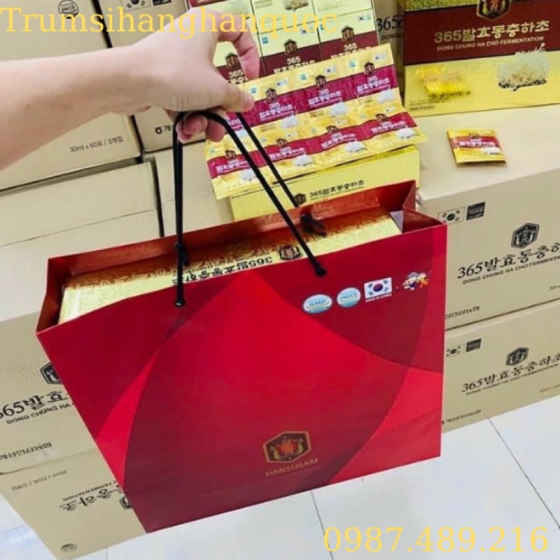 TINH CHẤT ĐÔNG TRÙNG HẠ THẢO LÊN MEN 365 - HANSUSAM 30ml x 60 GÓI