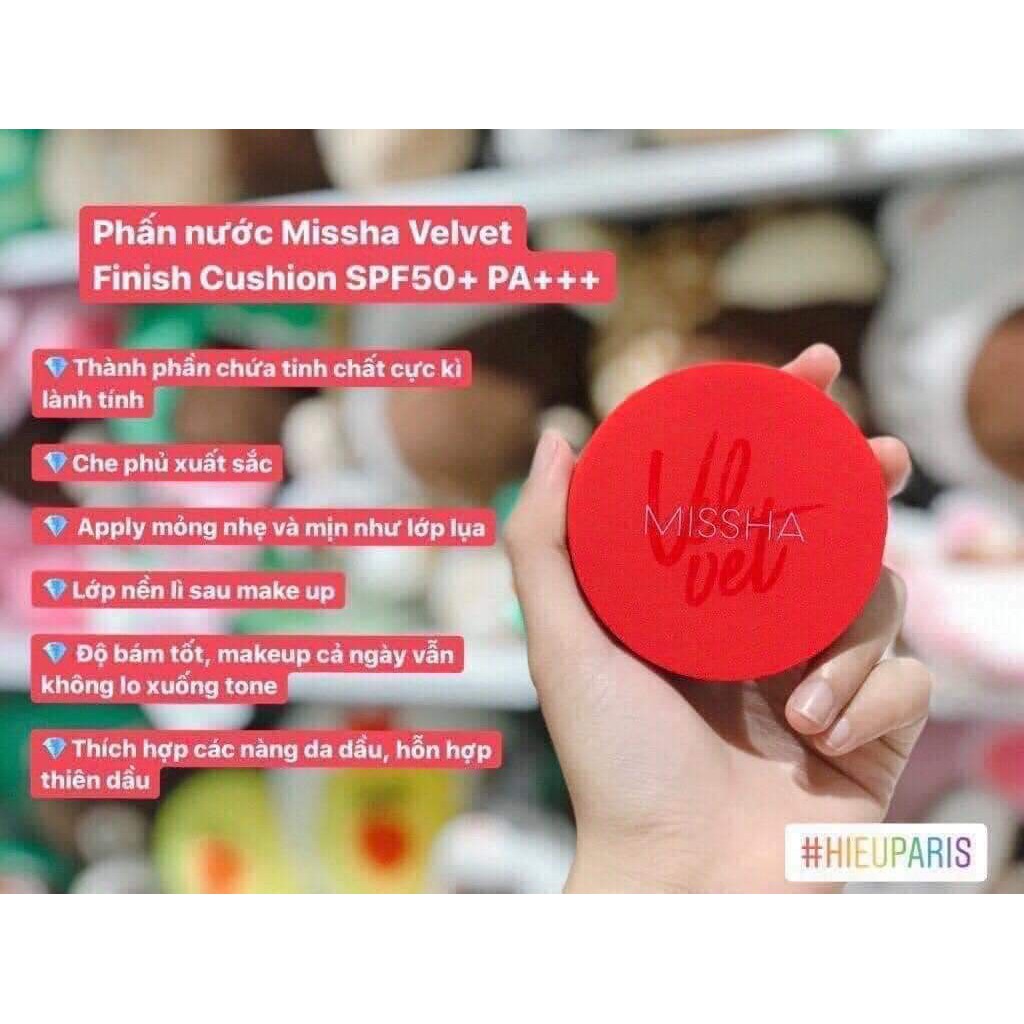 Phấn Nước 💖FREESHIP💖Phấn Nước Kiềm Dầu Missha Velvet Finish [phan nen] | BigBuy360 - bigbuy360.vn