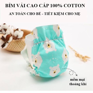 Bỉm vải momykids siêu thấm sai s dùng ban ngày cho bé từ 1 tháng đến 24 tháng tuổi - Loại 4 lớp