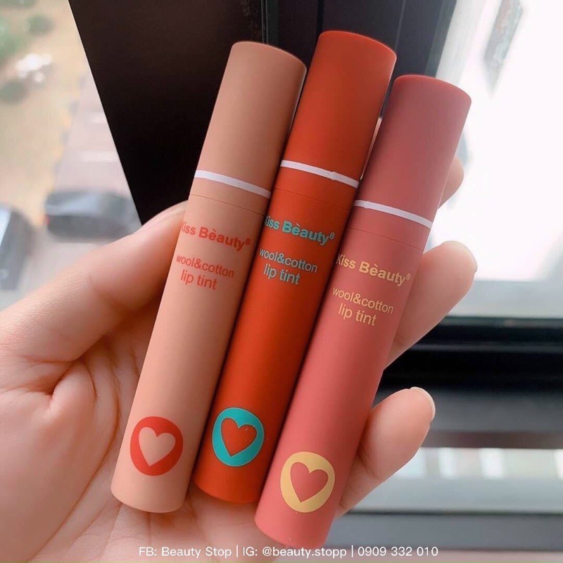 Set 3 Son Tint Lì Kiss Beauty | BigBuy360 - bigbuy360.vn