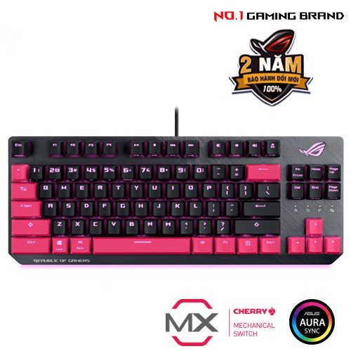 [Mã 2404EL10K giảm 10K đơn 20K] Bàn phím Asus ROG Strix Scope TKL Electro Punk