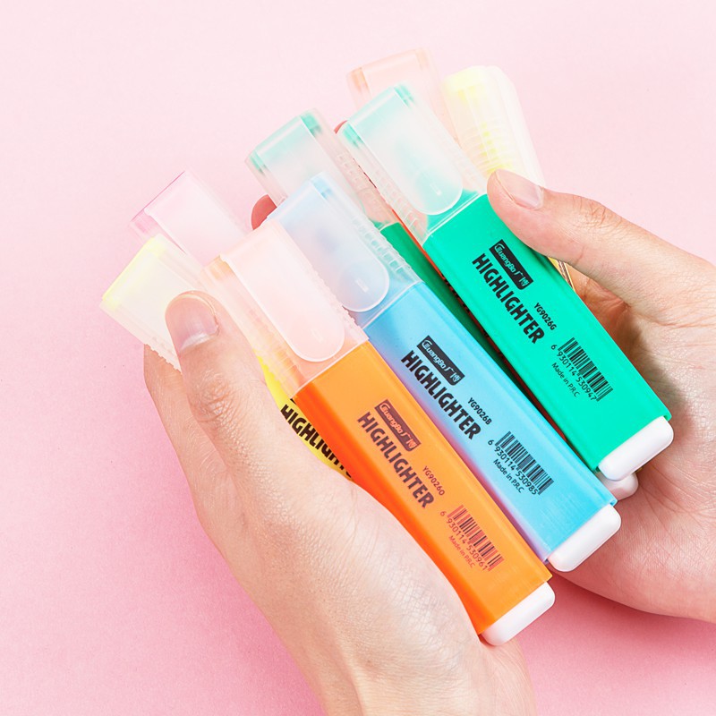 Bút highlight/ Bút nhớ dòng Guangbo YG9026 nhiều màu, tươi đẹp, loại 1,loại đẹp