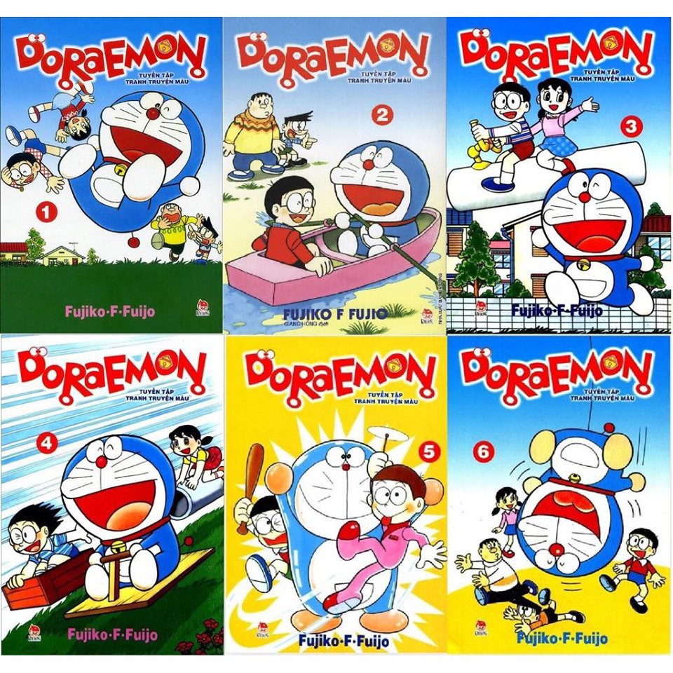 Truyện tranh - Trọn bộ 6 tập truyện màu: Doraemon -tuyển Tập Truyện Tranh Màu B40