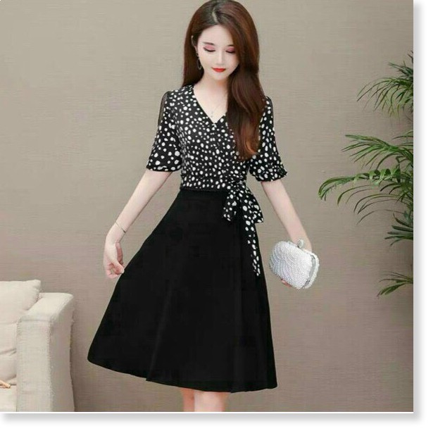 ĐẦM LỤA THIẾT KẾ HỌA TIẾT ĐƠN GIẨN NHƯNG KHÔNG KÉM PHẦN SANG TRỌNG THỜI TRANG KOKO MI