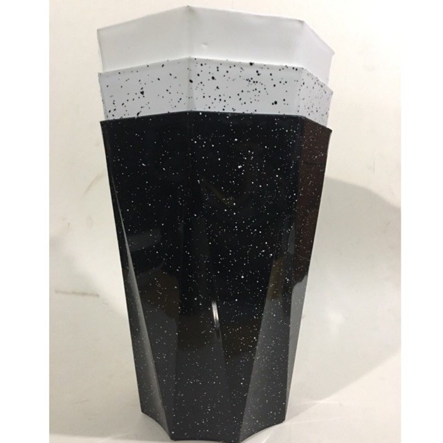 Chậu Nhựa, Chậu 8 Cạnh, Chậu Bát Giác, Chậu kim cương (size: 330x410x210mm)