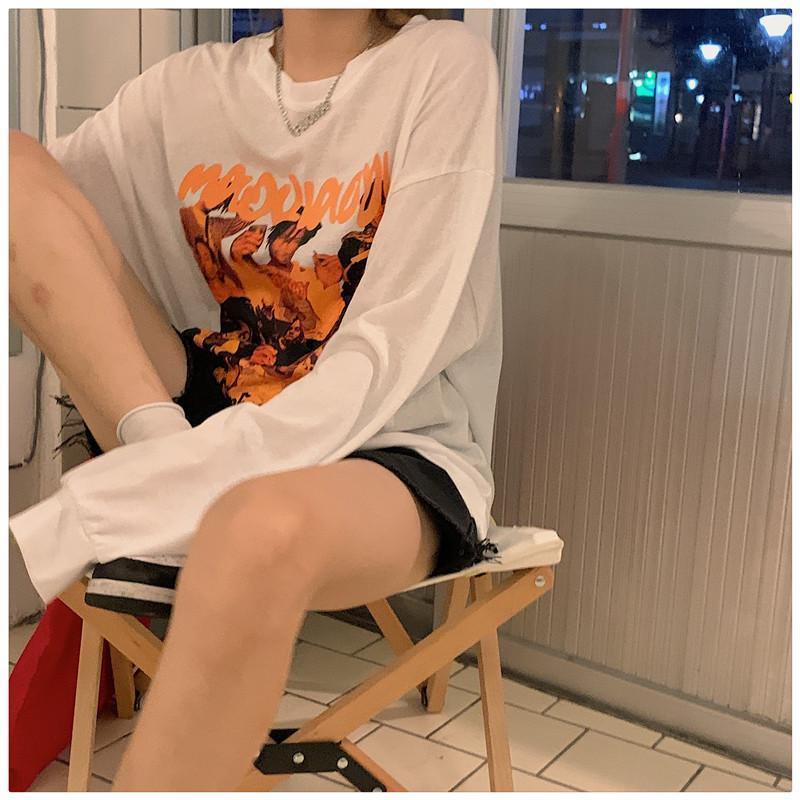 Áo thun COZOK tay dài dáng rộng chống nắng phong cách Hàn Quốc