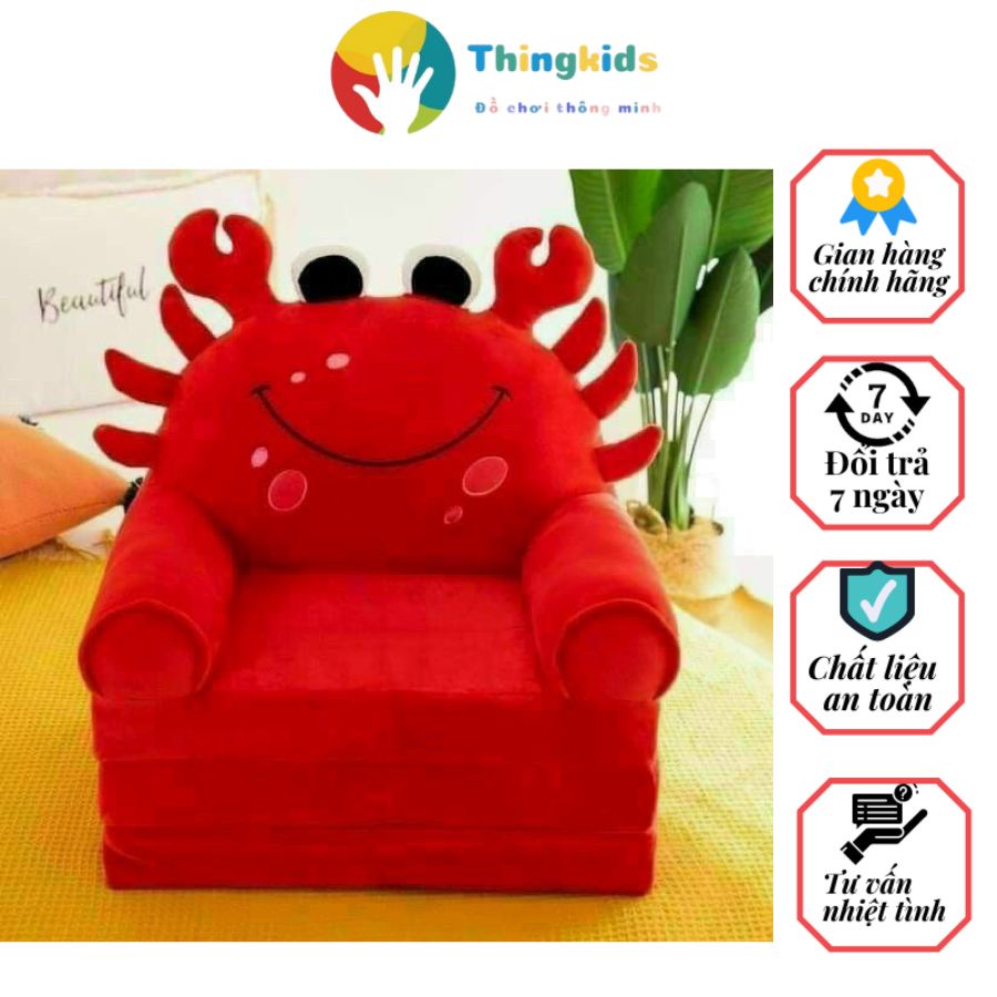 Ghế lười bông hình thú đáng yêu cho bé được chọn mầu- Thingkids