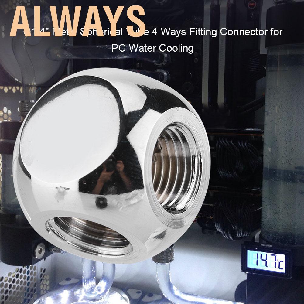 [Seller Recommend] Khớp nối 4 cổng ren xoắn G1/4&quot; cho hệ thống làm mát nước của máy tính bàn