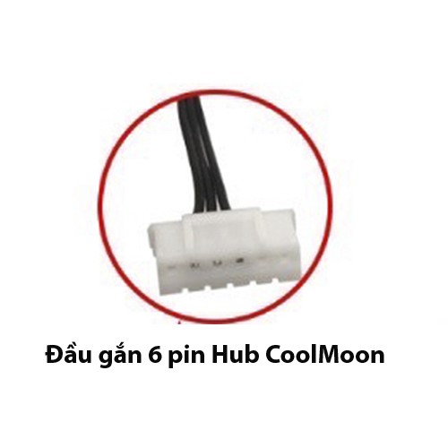 Che VGA, che nguồn CoolMoon, Led ARGB, đồng bộ màu và hiệu ứng theo Hub CoolMoon hoặc Mainboard.