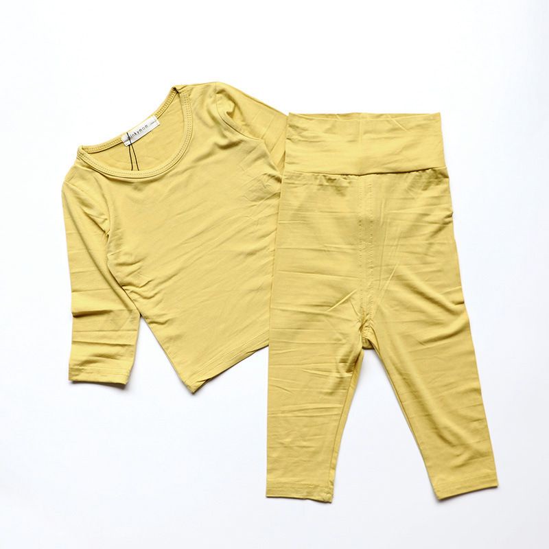 Bộ Dài Tay Thun Lạnh Cạp Cao MINKYMOM Quảng Châu Cao Cấp