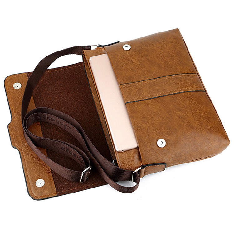 Túi đeo chéo nam văn phòng da mềm đựng ipad laptop | BigBuy360 - bigbuy360.vn